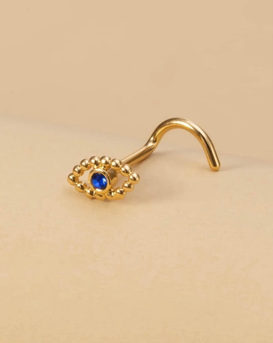 Gold/Silver eye nose stud